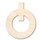 Unfinished Wood Power Button Shape | DIY Craft Cutout | up to 46" DIY