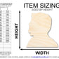 Unfinished Wood Theodore Roosevelt Shape | DIY Craft Cutout | up to 46" DIY