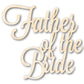 Unfinished Wood Father of the Bride Shape | DIY Craft Cutout | up to 46" DIY