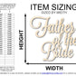 Unfinished Wood Father of the Bride Shape | DIY Craft Cutout | up to 46" DIY
