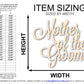 Unfinished Wood Mother of the Groom Shape | DIY Craft Cutout | up to 46" DIY