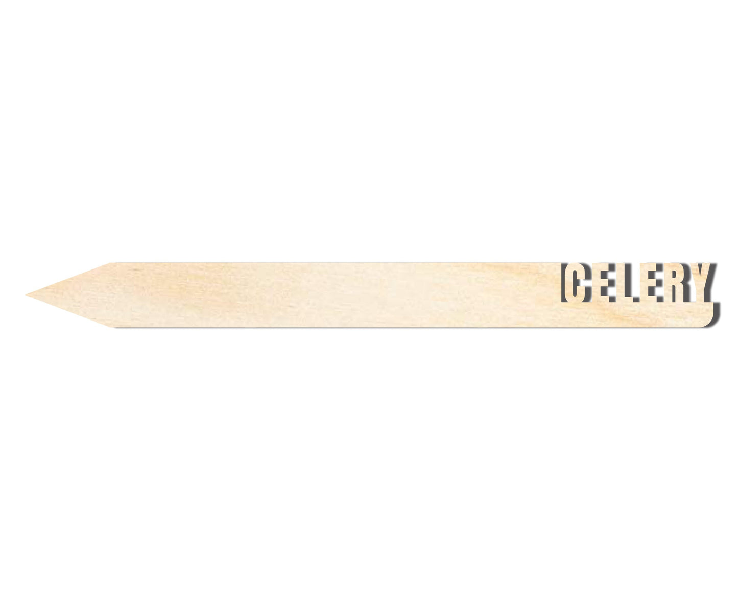 Unfinished Wood Celery Garden Stake | DIY Craft Cutout | up to 24" DIY