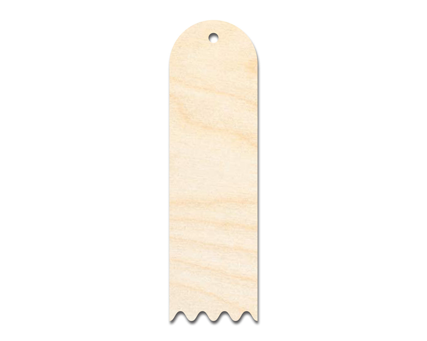 Unfinished Wood Rounded Zig Zag Bookmark Shape | DIY Craft Cutout | up to 12" DIY