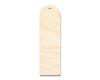 Unfinished Wood Rounded Simple Bookmark Shape | DIY Craft Cutout | up to 12" DIY