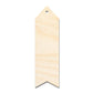 Unfinished Wood Wavy Simple Bookmark Shape | DIY Craft Cutout | up to 12" DIY