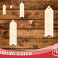 Unfinished Wood Wavy Simple Bookmark Shape | DIY Craft Cutout | up to 12" DIY
