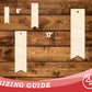 Unfinished Wood Ribbon Point Bookmark Shape | DIY Craft Cutout | up to 12" DIY