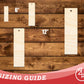 Unfinished Wood Sharp Edge Bookmark Shape | DIY Craft Cutout | up to 12" DIY