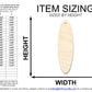 Unfinished Wood Oval Bookmark Shape | DIY Craft Cutout | up to 12" DIY