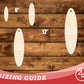 Unfinished Wood Oval Bookmark Shape | DIY Craft Cutout | up to 12" DIY