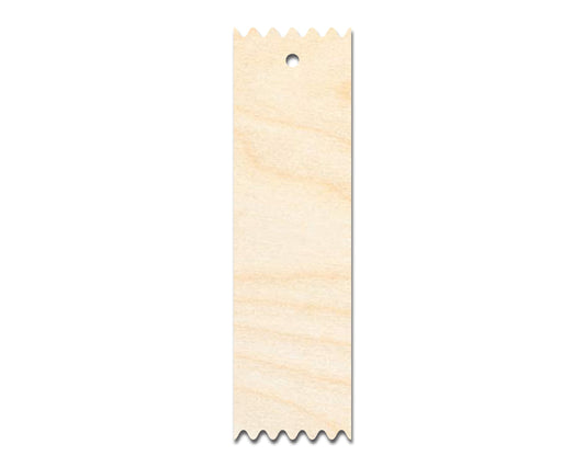 Unfinished Wood Pointed Edge Bookmark Shape | DIY Craft Cutout | up to 12" DIY