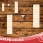 Unfinished Wood Pointed Edge Bookmark Shape | DIY Craft Cutout | up to 12" DIY