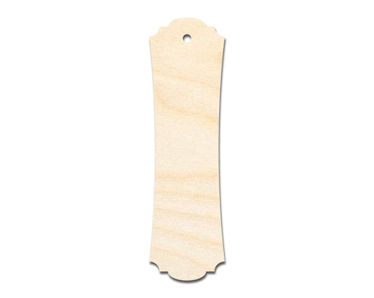 Unfinished Wood Pointed And Curved Bookmark Shape | DIY Craft Cutout | up to 12" DIY