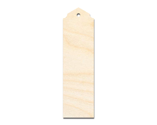Unfinished Wood Curved And Pointed Bookmark Shape | DIY Craft Cutout | up to 12" DIY