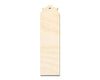 Unfinished Wood Pointed Top Bookmark Shape | DIY Craft Cutout | up to 12" DIY