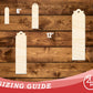 Unfinished Wood Pointed Top Bookmark Shape | DIY Craft Cutout | up to 12" DIY