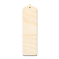 Unfinished Wood Sharp Pointed Top Bookmark Shape | DIY Craft Cutout | up to 12" DIY