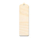 Unfinished Wood Sharp Pointed Top Bookmark Shape | DIY Craft Cutout | up to 12" DIY