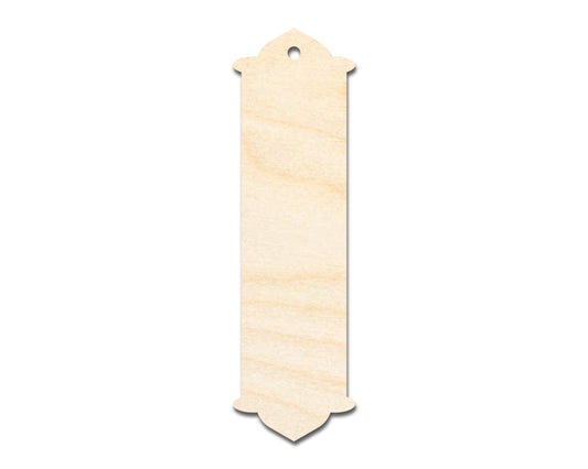 Unfinished Wood Twin Peak Bookmark Shape | DIY Craft Cutout | up to 12" DIY