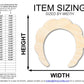 Unfinished Wood Makeup Headband Shape | DIY Craft Cutout | up to 46" DIY
