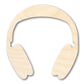 Unfinished Wood Headphones Shape | DIY Craft Cutout | up to 46" DIY