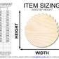 Unfinished Wood Scrubbing Sponge Shape | DIY Craft Cutout | up to 46" DIY