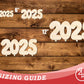 Unfinished Wood 2025 Balloons Shape | DIY Craft Cutout | up to 46" DIY