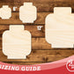 Unfinished Wood Block Head Shape | DIY Craft Cutout | up to 46" DIY