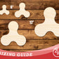 Unfinished Wood Fidget Spinner Shape | DIY Craft Cutout | up to 46" DIY