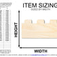 Unfinished Wood Building Blocks Shape | DIY Craft Cutout | up to 46" DIY