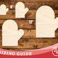 Unfinished Wood Left Oven Mit Shape | DIY Craft Cutout | up to 46" DIY