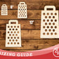 Unfinished Wood Cheese Grater Shape | DIY Craft Cutout | up to 46" DIY