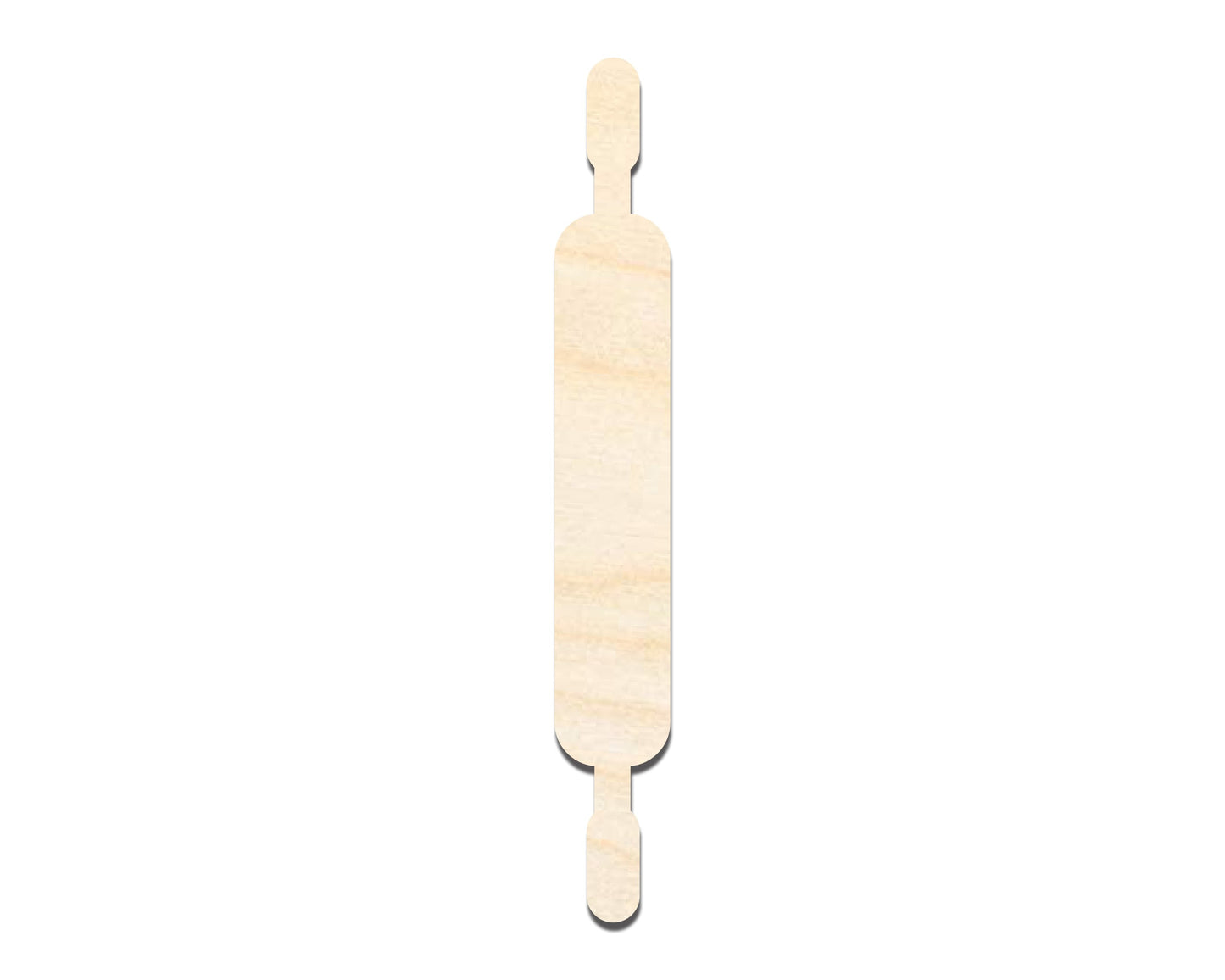 Unfinished Wood Rolling Pin Shape | DIY Craft Cutout | up to 46" DIY