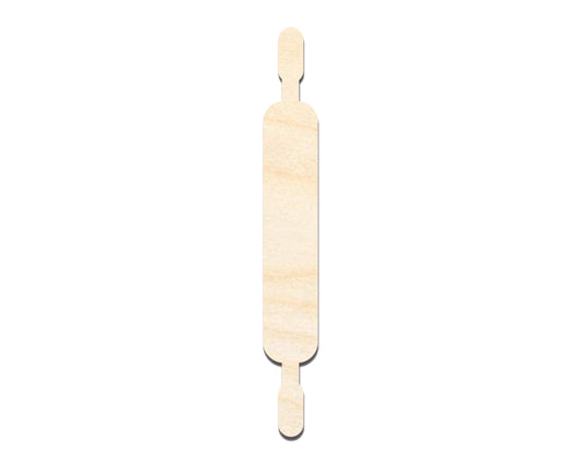 Unfinished Wood Rolling Pin Shape | DIY Craft Cutout | up to 46" DIY