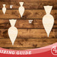 Unfinished Wood Piping Bag Shape | DIY Craft Cutout | up to 46" DIY