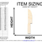 Unfinished Wood Knife Shape | DIY Craft Cutout | up to 46" DIY