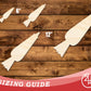 Unfinished Wood Icing Bag Shape | DIY Craft Cutout | up to 46" DIY
