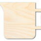 Unfinished Wood Measuring Cup Shape | DIY Craft Cutout | up to 46" DIY