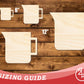 Unfinished Wood Measuring Cup Shape | DIY Craft Cutout | up to 46" DIY
