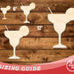 Unfinished Wood Margarita Shape | DIY Craft Cutout | up to 46" DIY