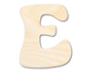 Unfinished Wood Groovy E Font Shape | DIY Craft Cutout | up to 46" DIY