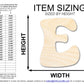 Unfinished Wood Groovy E Font Shape | DIY Craft Cutout | up to 46" DIY