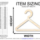 Unfinished Wood Hanger Shape | DIY Craft Cutout | up to 46" DIY