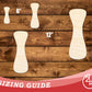 Unfinished Wood Groovy I Font Shape | DIY Craft Cutout | up to 46" DIY