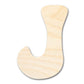 Unfinished Wood Groovy J Font Shape | DIY Craft Cutout | up to 46" DIY