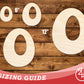 Unfinished Wood Groovy O Font Shape | DIY Craft Cutout | up to 46" DIY