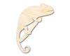 Unfinished Wood Chameleon on Branch Shape | DIY Craft Cutout | up to 46" DIY