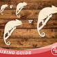 Unfinished Wood Chameleon on Branch Shape | DIY Craft Cutout | up to 46" DIY