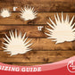 Unfinished Wood Agave Plant Shape | DIY Craft Cutout | up to 46" DIY