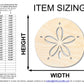 Unfinished Wood Sand Dollar Shape | JGrondz | DIY Craft Cutout | up to 46" DIY